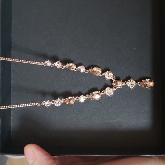 Givenchy Accessories - NWT givenchy crystal rose gold necklace